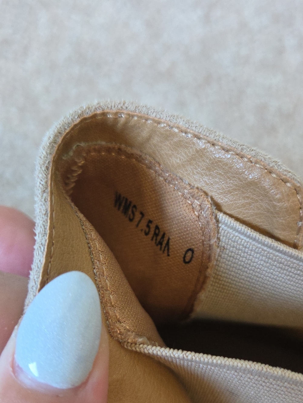 Dolce Vita Beige Suede Chelsea Lug Ankle Boots - Picture 10 of 11